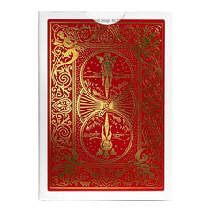 Bicycle card backs with red-gold Metalluxe foil highlight luxury finish.
