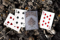 Bicycle Cinder back design with smoky motif adds intrigue during shuffles