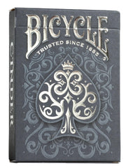 Bicycle Cinder front with silver smoke foil, perfect for premium card games