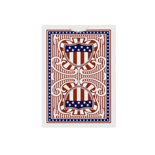 Bicycle court cards in red, white, and blue for themed poker nights