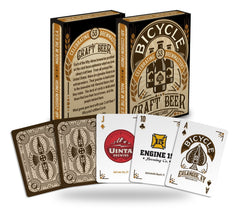 Bicycle Craft Beer Playing Cards logo on card, showcases brewery branding for collectors.