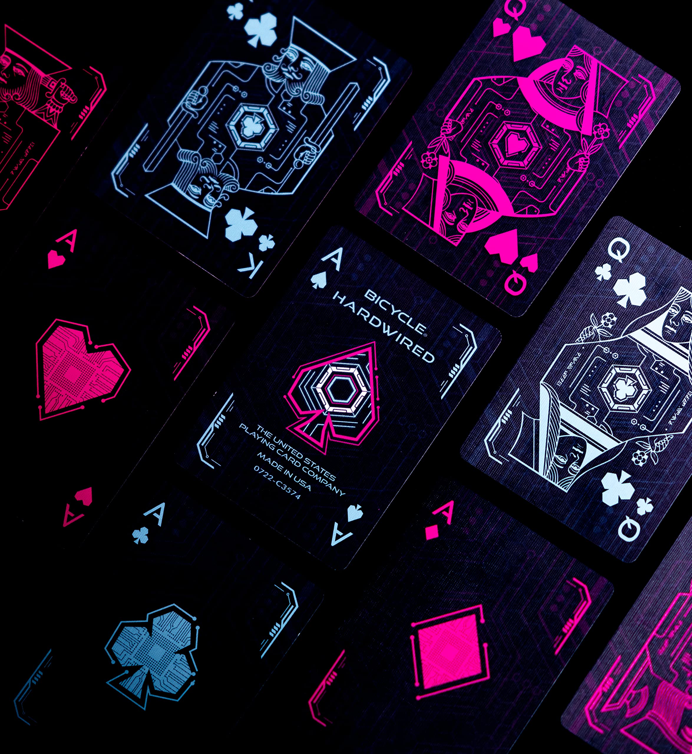Bicycle Cyberpunk Hardwired holographic tuck foil detail