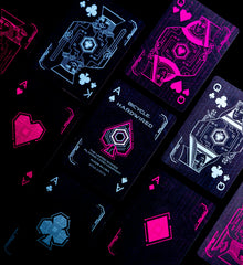 Bicycle Cyberpunk Hardwired holographic tuck foil detail