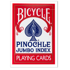 Bicycle Deluxe Pinochle jumbo rider-back design highlights authentic aesthetics