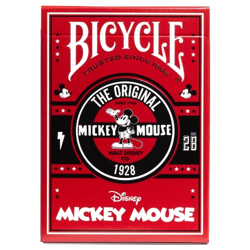 Bicycle Disney 1928 back design highlighting classic artwork for nostalgic gameplay