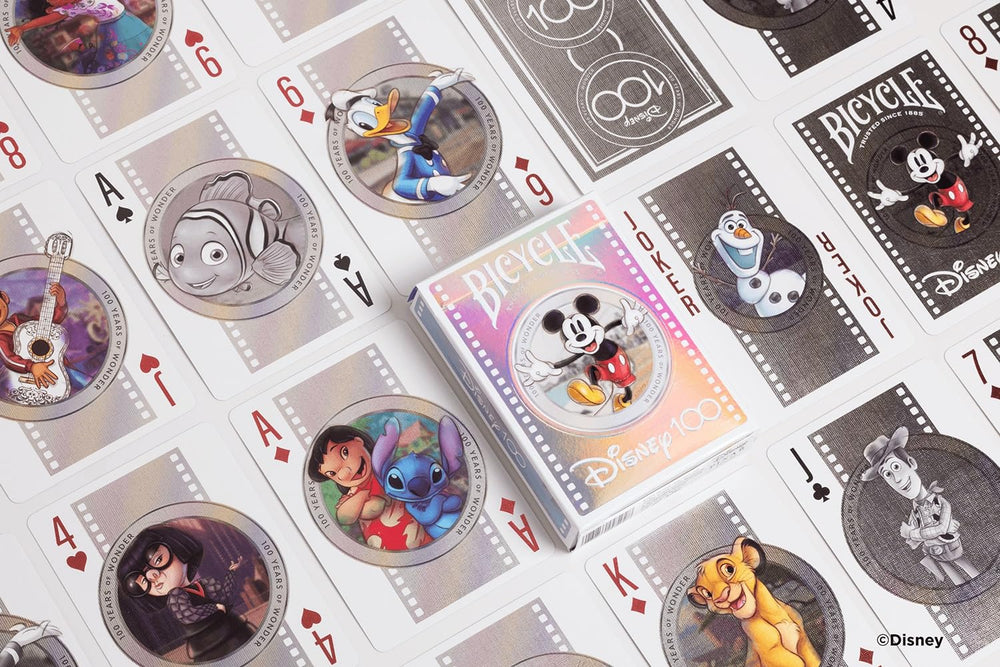 Bicycle Disney Air-Cushion Finish enables smooth shuffling and durable use