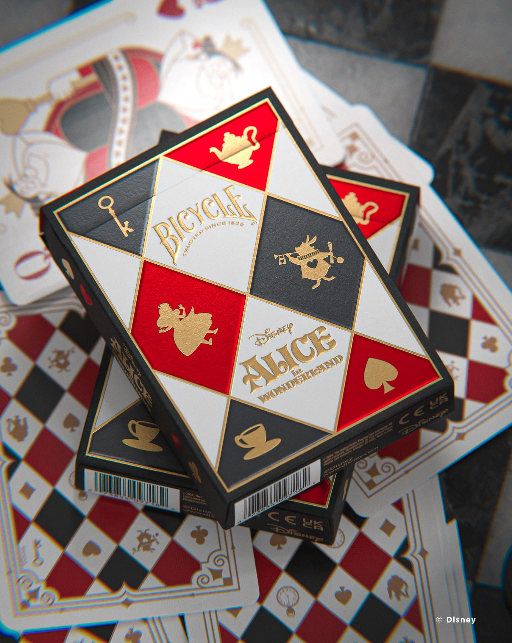 Official Bicycle brand playing cards for collectors and fans.