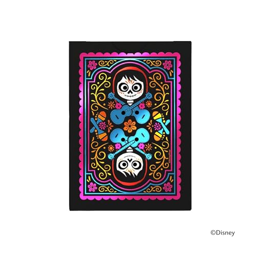 Bicycle Disney Coco Miguel, Hector, Ernesto skeletal artwork invites collectors and Disney fans.