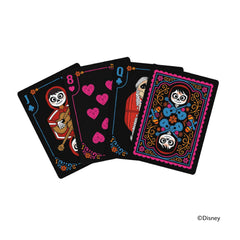 Bicycle Disney Coco multicolored foil tuck box adds festive flair to gifting.
