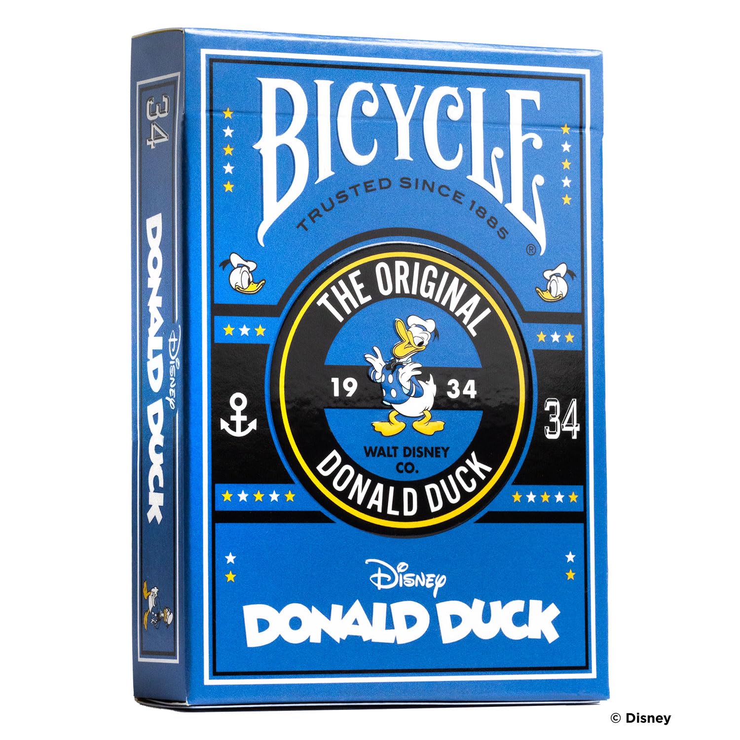 Bicycle Disney Donald Duck playing cards with custom backs for collectors and players.