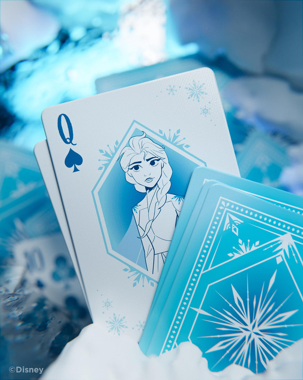 Bicycle Disney Frozen number cards with elemental pips for immersive play