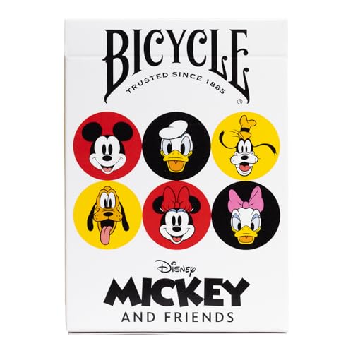 Bicycle Disney Mickey and Friends Mickey court art highlights the character on every card.