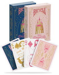 Close-up of air cushion finish on Bicycle Disney Princess cards