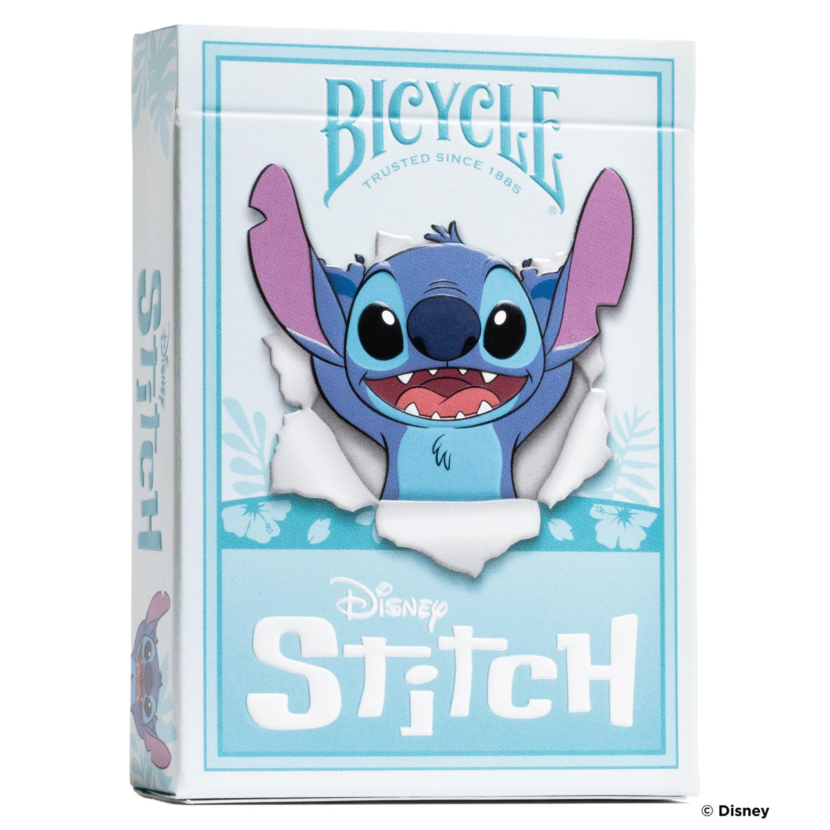 Bicycle Disney Stitch front card art for immersive game nights.