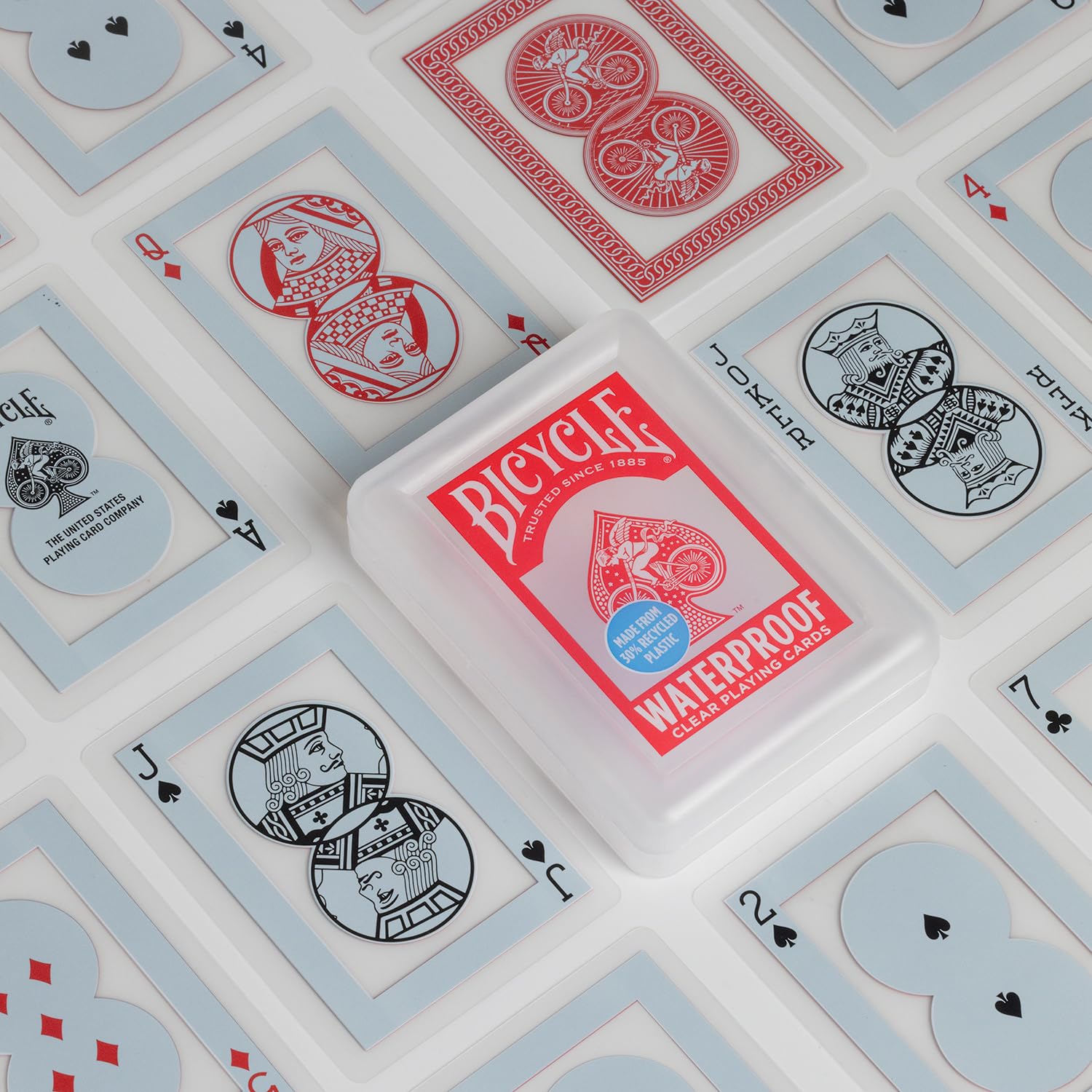 Bicycle Durable-flexible card stock for smooth shuffles and long-lasting play.