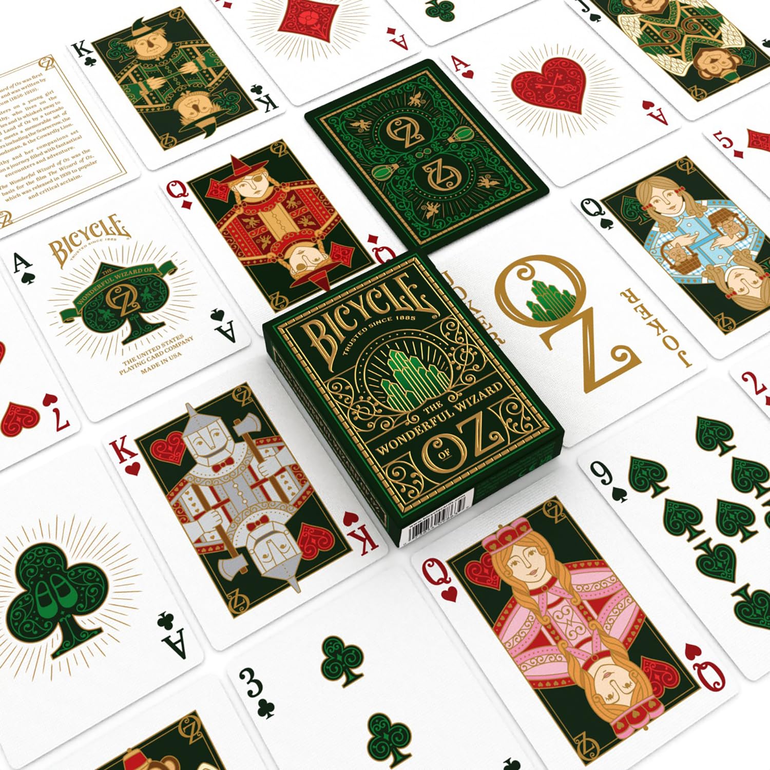 Emerald gold tuck case that shines and enhances display appeal