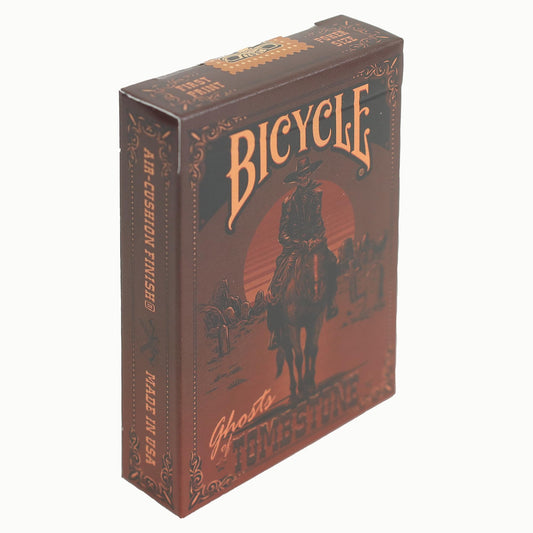 Bicycle Ghosts of Tombstone deck cover art boosts display appeal.