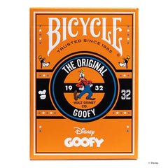 Bicycle Goofy-Donald court cards showcase charming Disney artwork for fans.