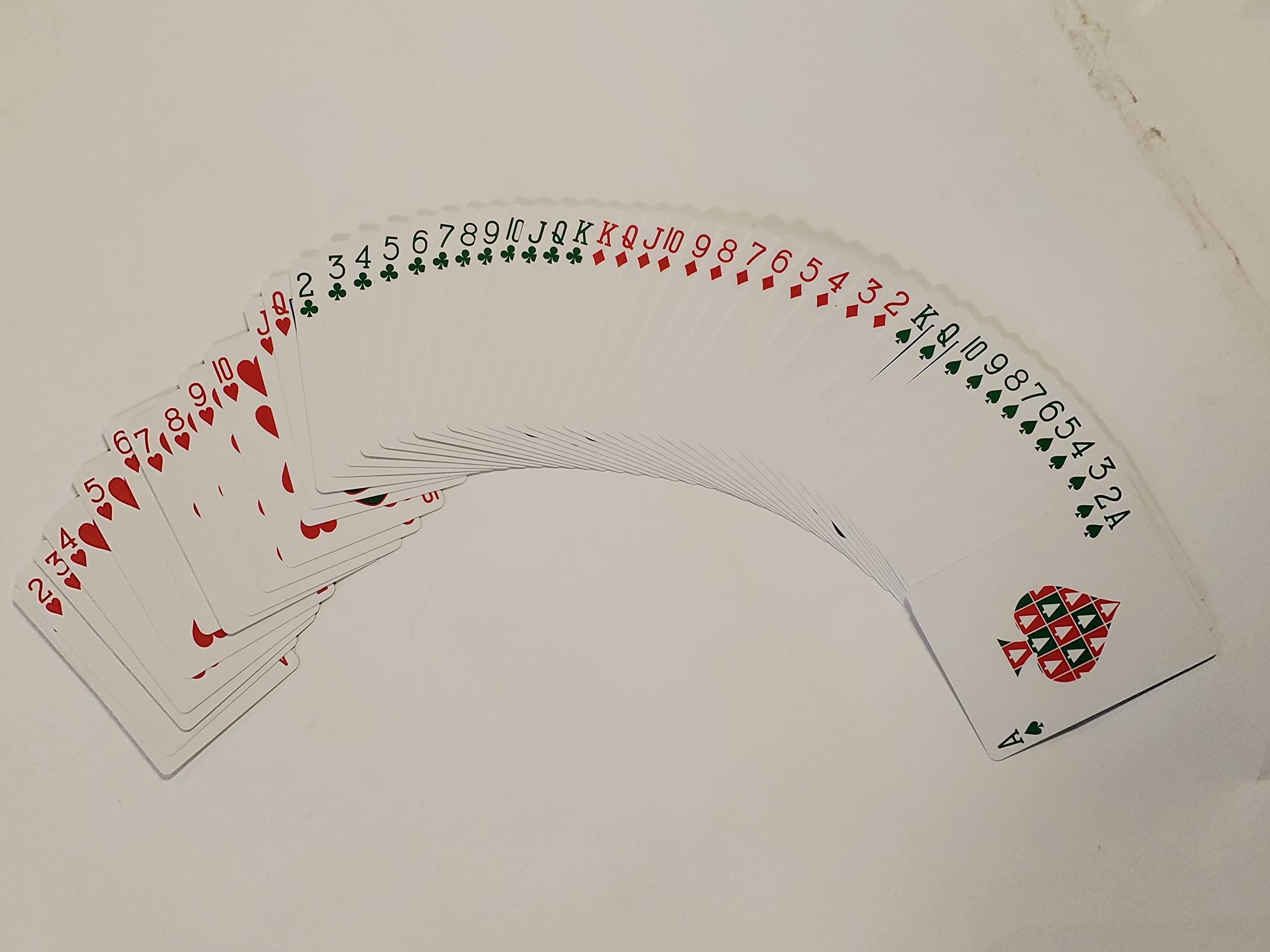 Bicycle Green Back Santa playing cards 3-card monte magic cards included