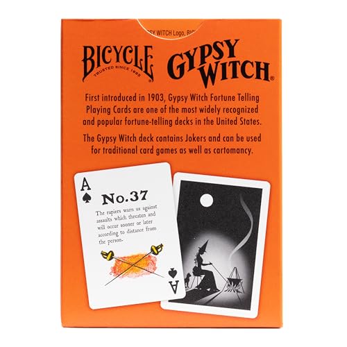 Bicycle Gypsy Witch air cushion finish, smooth shuffling and reliable play.