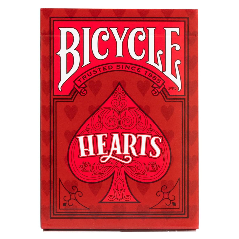 Bicycle Hearts card back design featuring the Delorean and Easter egg imagery.