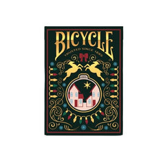 Bicycle holiday homes decorated card back for seasonal charm.