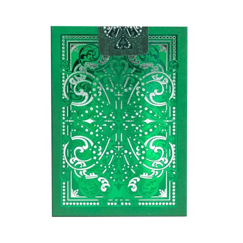 Tuck case of Bicycle Jacquard with emerald green foil accents