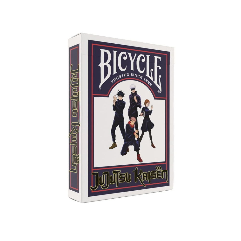 Bicycle Jujutsu Kaisen deck back logo for authentic anime card play.