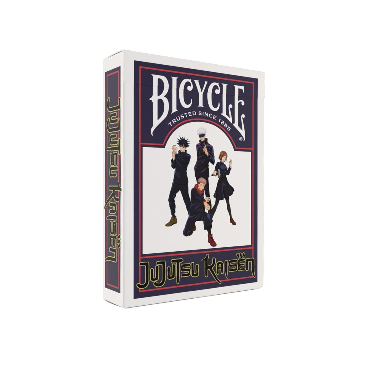 Bicycle Jujutsu Kaisen deck back logo for authentic anime card play.