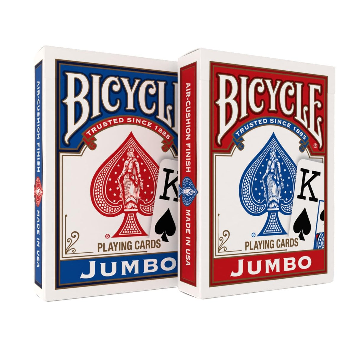 Bicycle Jumbo Index Cards deck with large numbers for easier reading during family games.