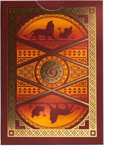 Bicycle Lion King playing cards showcase court cards with Simba and friends for themed gameplay.