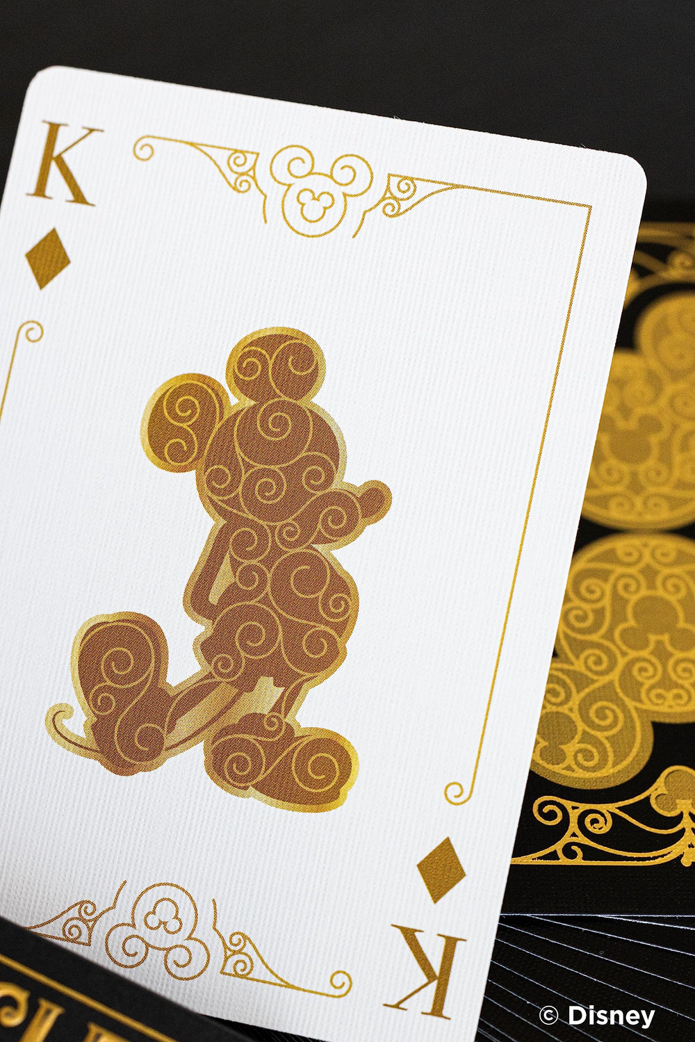 Close-up of Metalluxe foil detail on the card back.