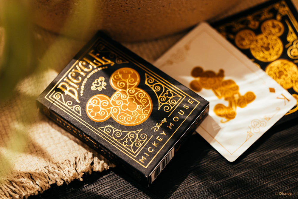 Non-toxic inks used on the Bicycle Mickey deck for safe play.