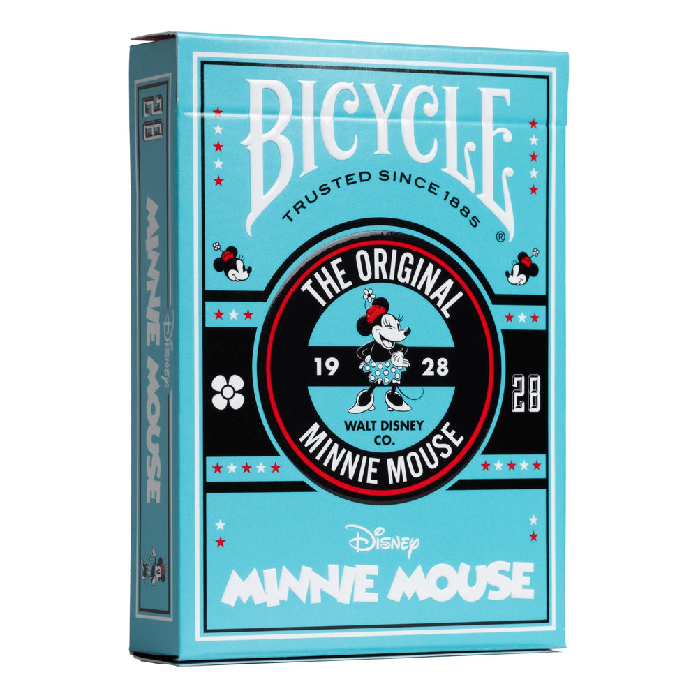 Bicycle Minnie Mouse inspired playing cards front view for family game night