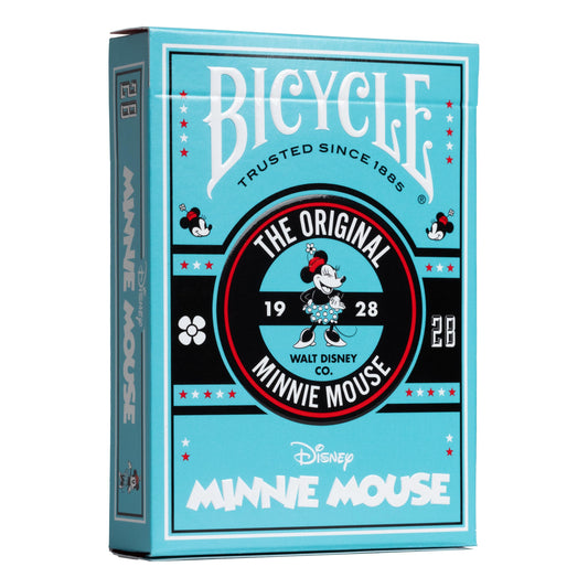 Bicycle Minnie Mouse inspired playing cards front view for family game night