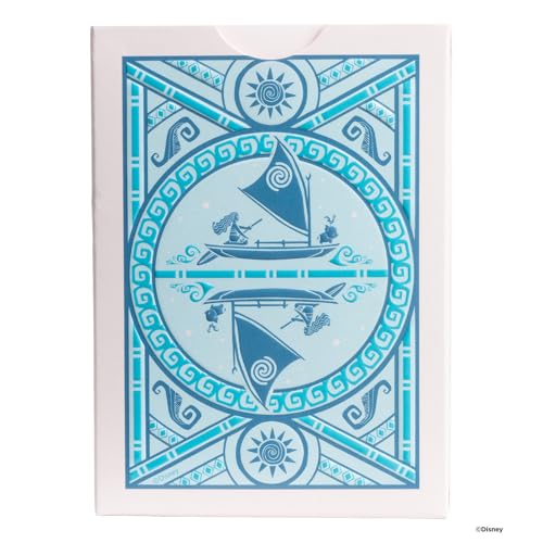 Bicycle Moana ocean-blue foil tuck case for premium gift-ready presentation