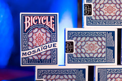 Bicycle Mosaique is made in USA, signaling quality and craftsmanship.
