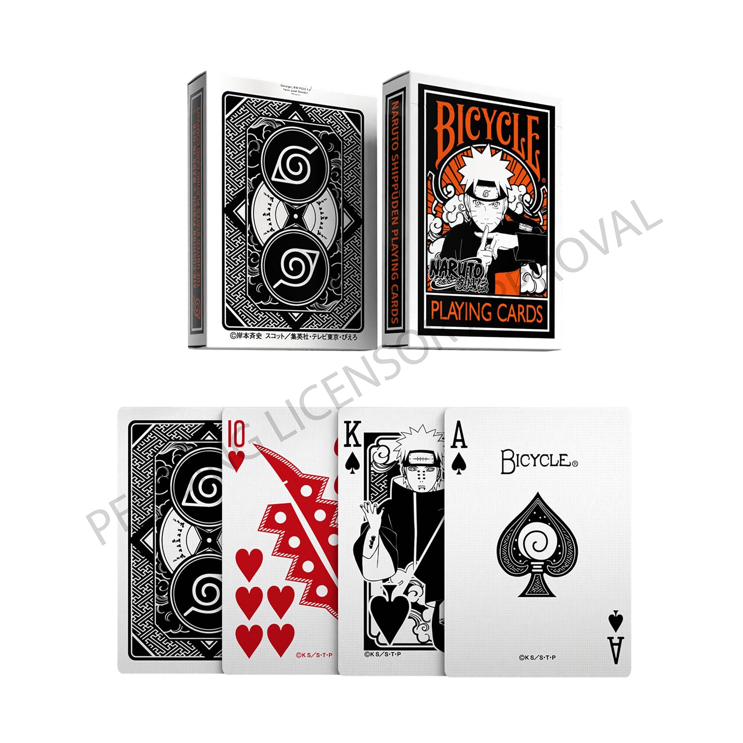 Bicycle Naruto Shippuden finish enhances grip and smooth dealing