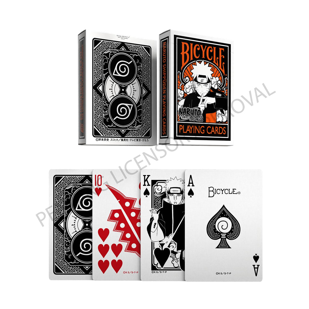 Bicycle Naruto Shippuden finish enhances grip and smooth dealing