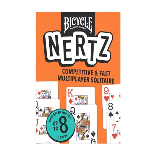 Bicycle Nertz eight color-coded decks keep players organized during competitive play.