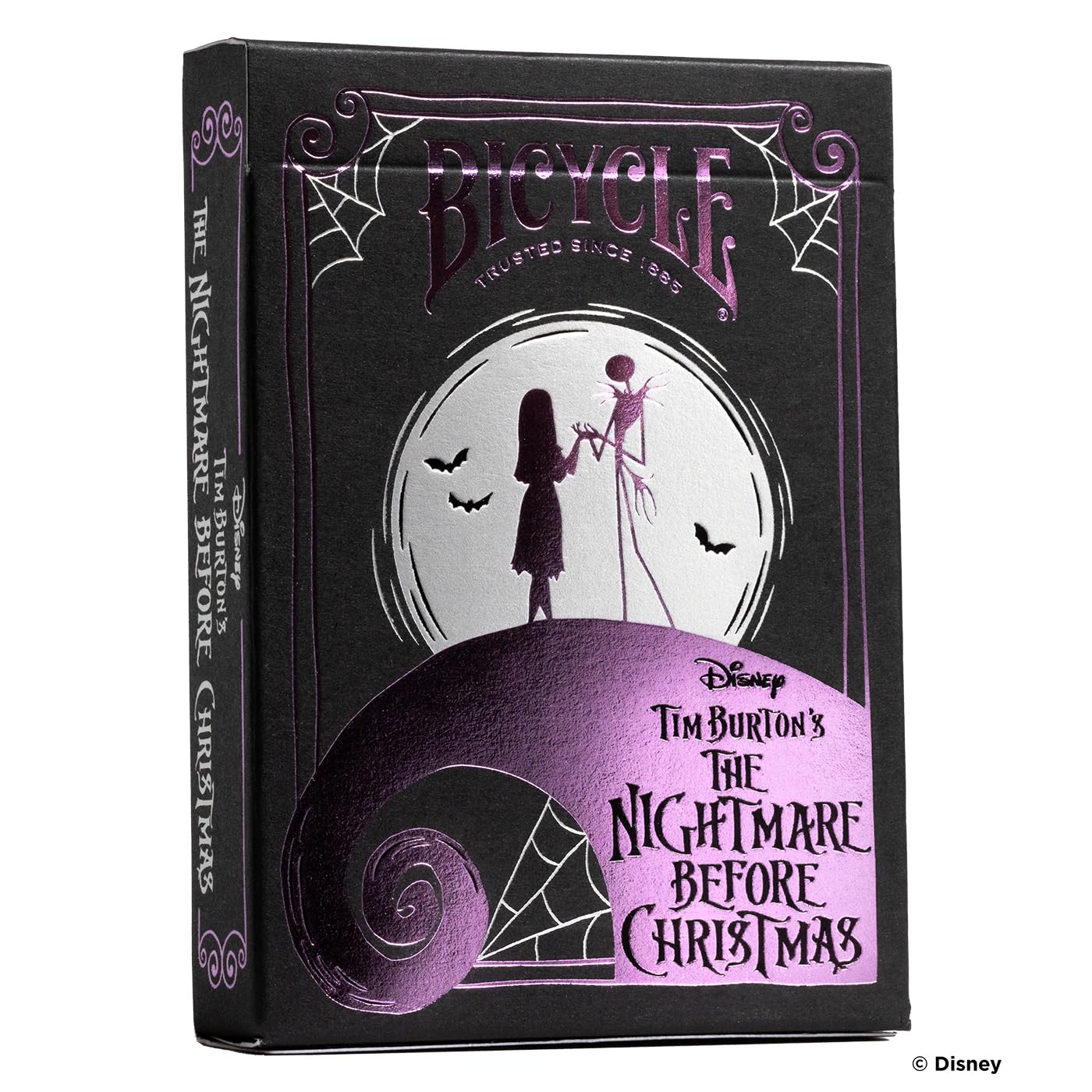 Bicycle Nightmare front pack showcases Jack Skellington for festive card play.