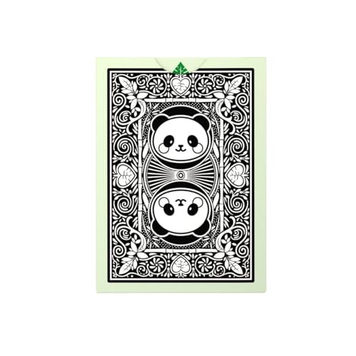 Bicycle Panda Playing Cards pips are leaf-themed, adding nature-inspired charm to any game.