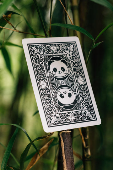 Bicycle Panda Playing Cards USPC origin in Erlanger, KY, signaling quality and authenticity.