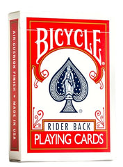 Bicycle poker-size cards 12-deck bundle ideal for game nights and tricks.