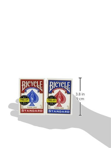 Bicycle 4-pack playing cards ready for travel and play.