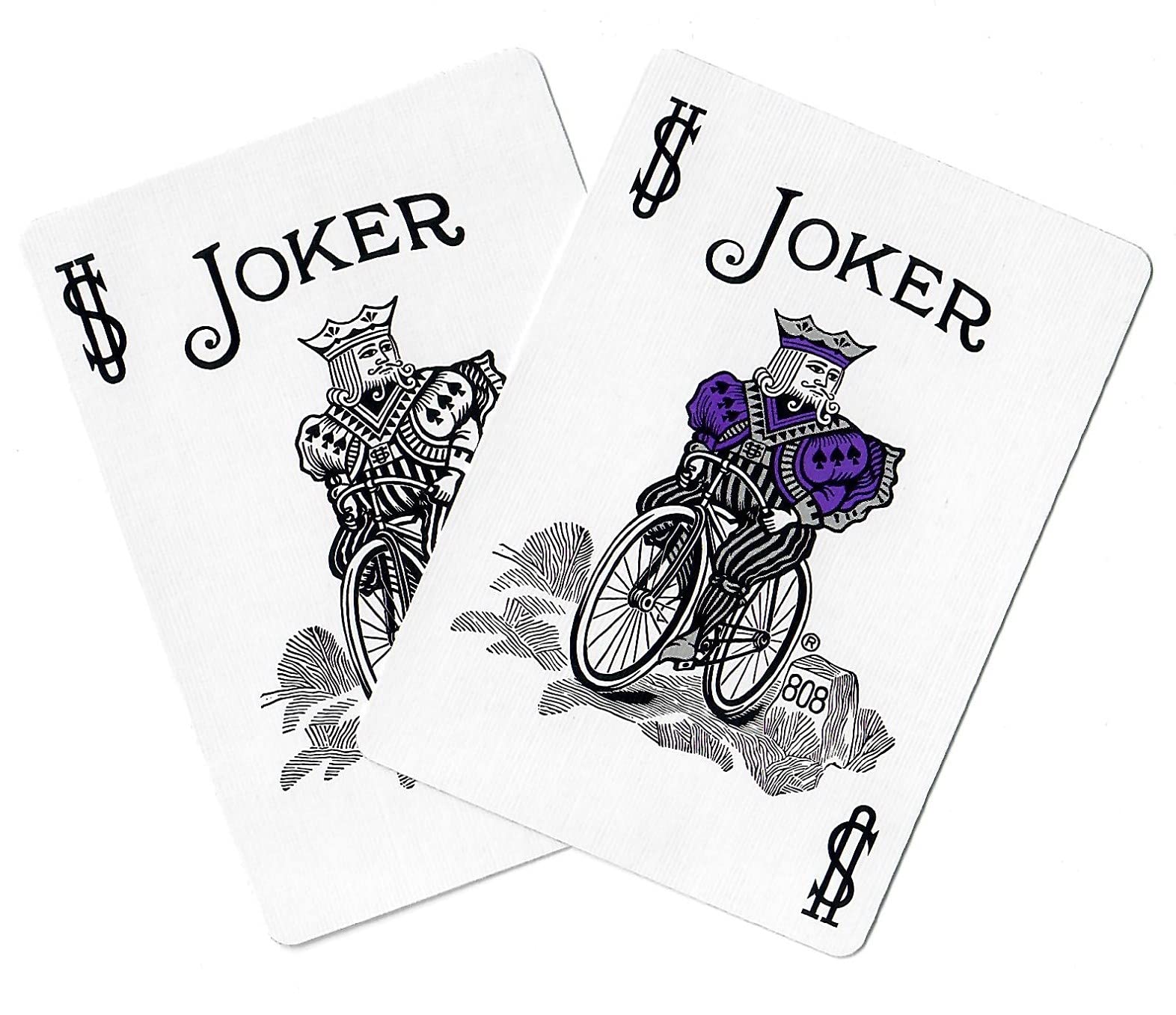 Bicycle Purple Rider Back design on the card back enhances grip and visibility.
