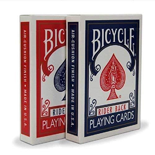 Bicycle Rider Back 808 blue deck offers clear visibility for fast decision-making.