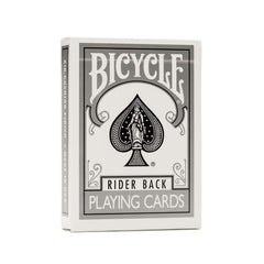 Bicycle Rider Back Silver deck for magic tricks and cardistry routines.