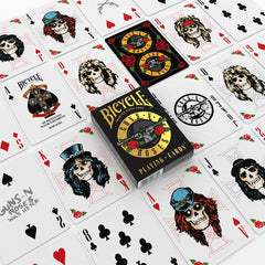 Bicycle Slash art card features legendary guitarist imagery for fan-inspired play.
