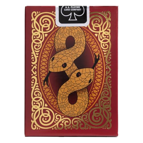 Bicycle Snake Playing Cards gold-tuck case adds premium appeal for gifting and shelf display.